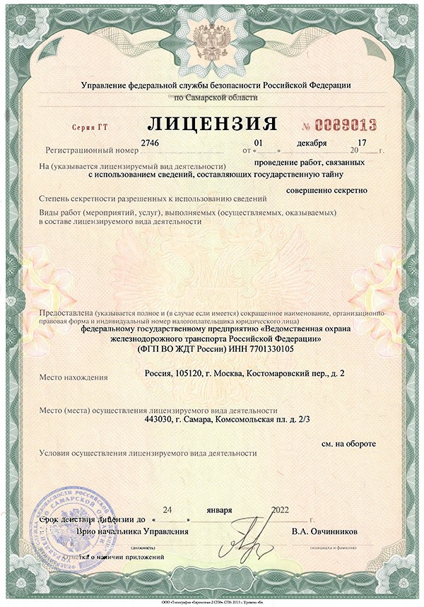 Лицензии